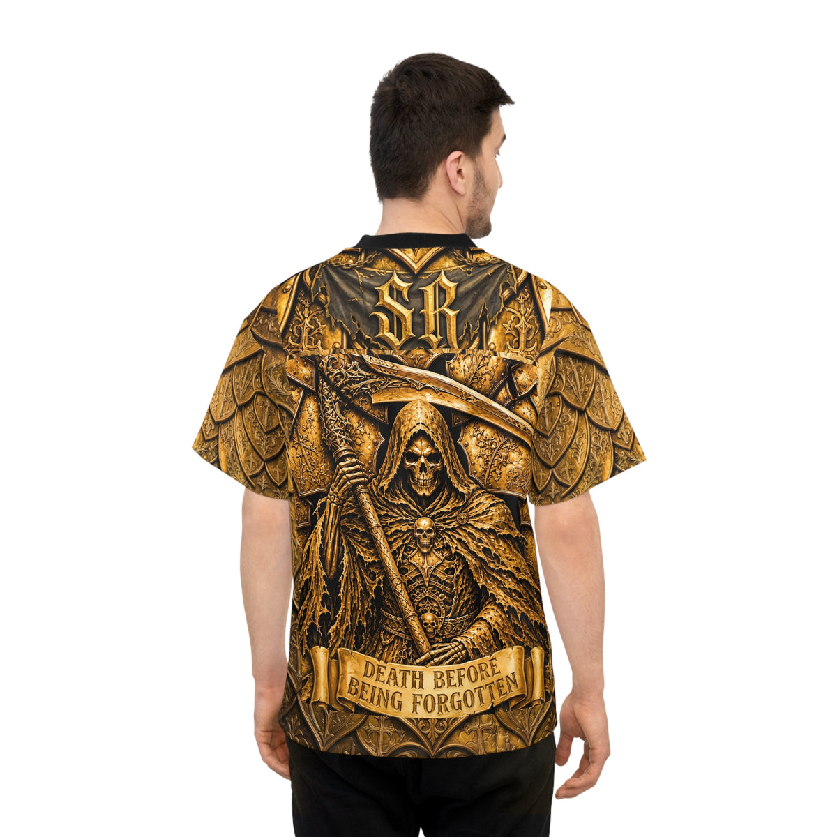 Reaper Armor Football Jersey — Gothic 'Long Live The Reaper' All-Over Print