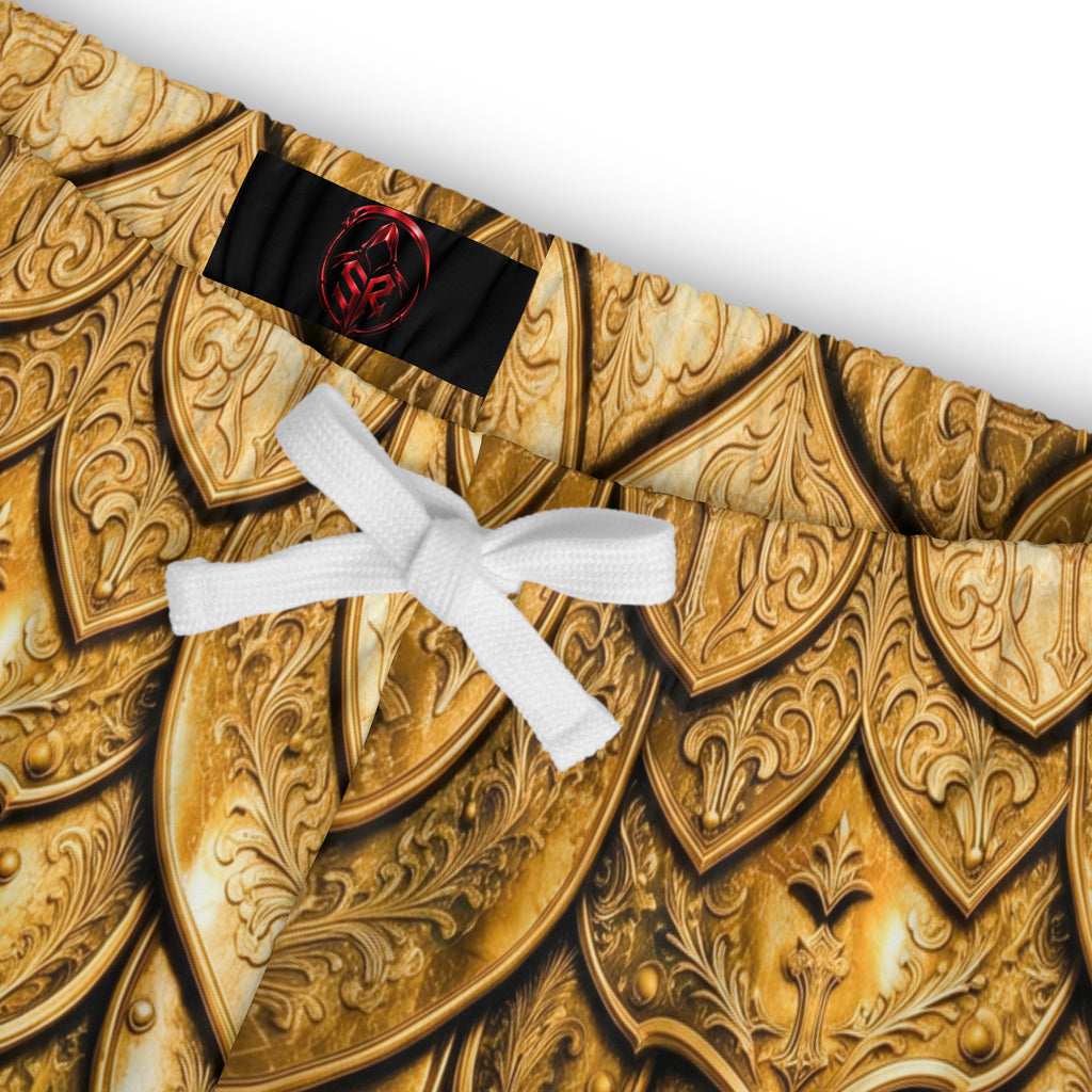 Gold Armor Long Live The Reaper Athletic Long Shorts