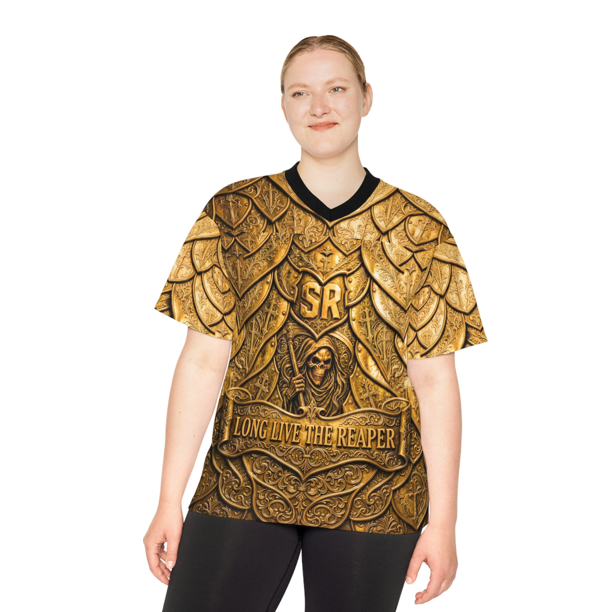 Reaper Armor Football Jersey — Gothic 'Long Live The Reaper' All-Over Print