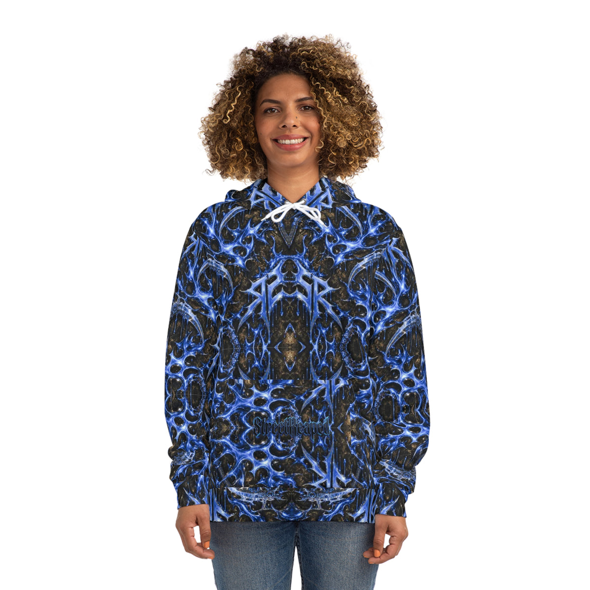 Reaper Graphic Hoodie — "Fear the Reaper, No Good Deed Goes Unpunished" All-Over Print