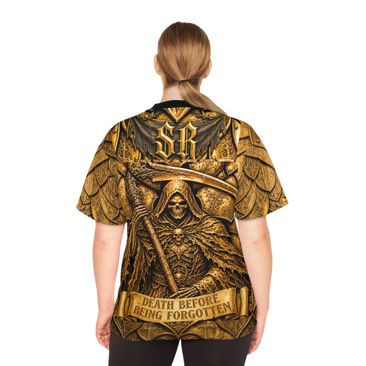 Reaper Armor Football Jersey — Gothic 'Long Live The Reaper' All-Over Print