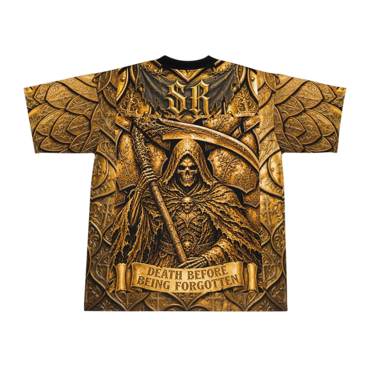 Reaper Armor Football Jersey — Gothic 'Long Live The Reaper' All-Over Print